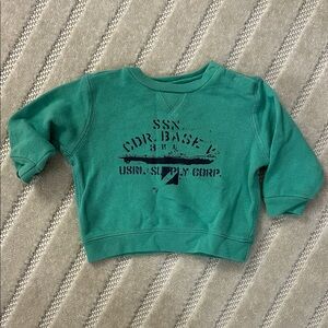 Ralph Lauren Teal Kids Sweatshirt with Graphic